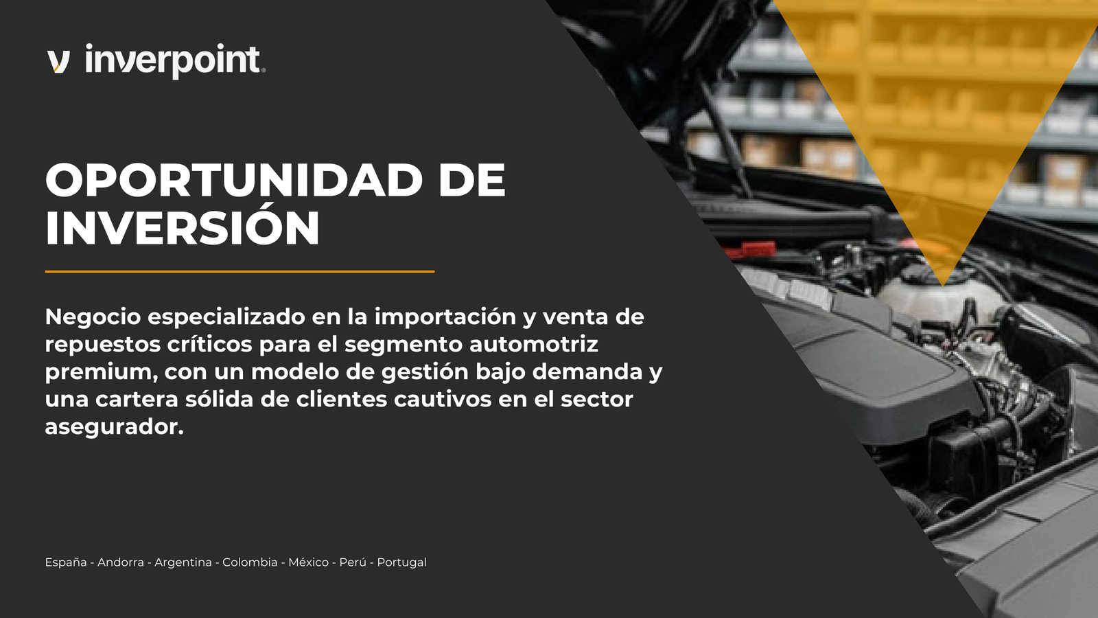 Importer and distributor of premium spare parts - Lima, Peru